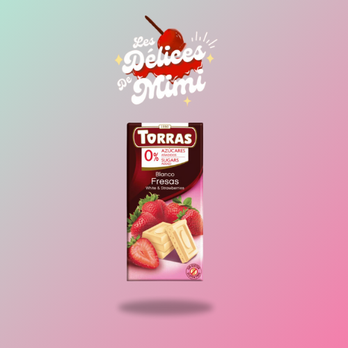 Tablette Torras Fraise/ Chocolat Blanc